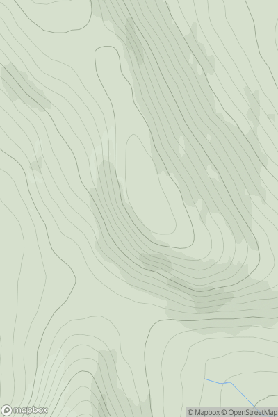 Thumbnail image for Meallan Mhurchaidh [Loch Broom to Strath Oykel] showing contour plot for surrounding peak